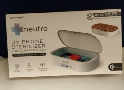 Neutro UV Phone Sterilizer + Wireless Charger Merkury Innovations BRAND NEW