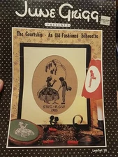The Courtship-An Old Fashioned Silhouette stitch Pattern 1987 June Grigg Designs