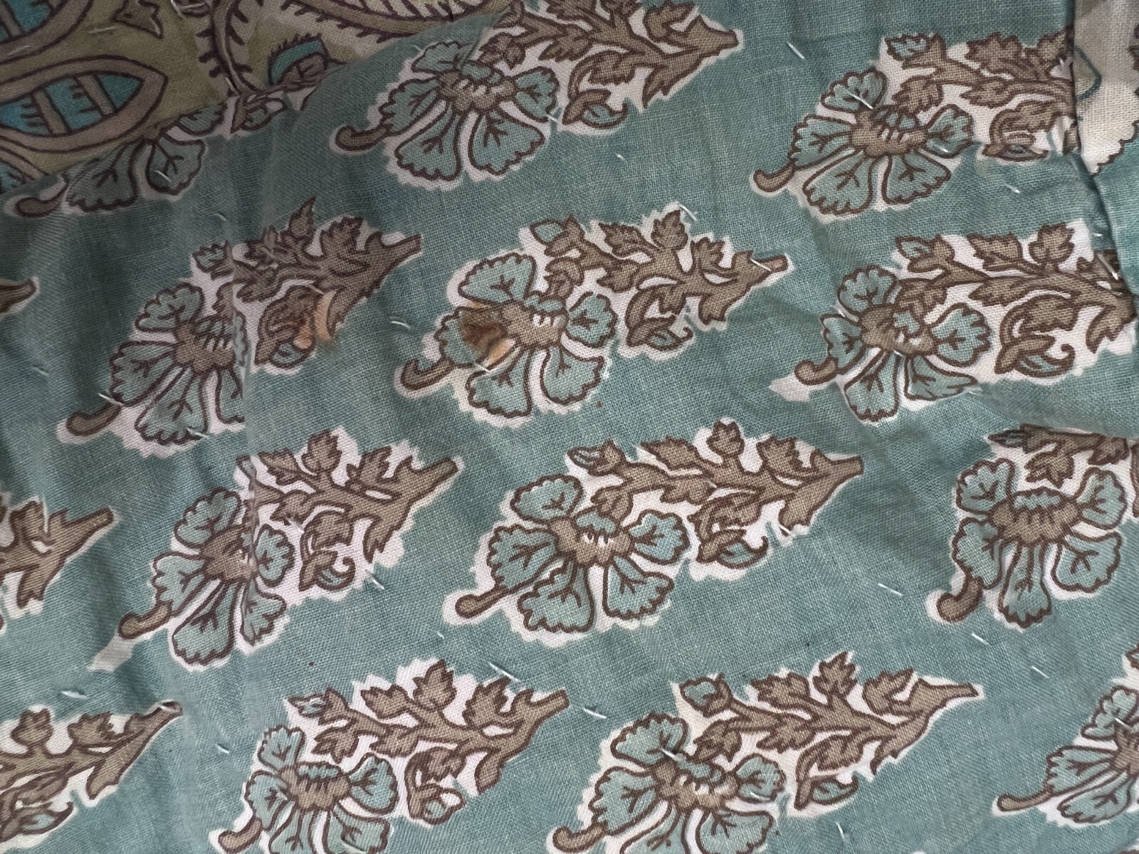 POTTERY BARN NEENA FLORAL Patchwork King Quilt 2Std Shams & 2Euro