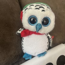 Ty Beanie Boos - NESTER la chouette de Noël - 6" MWMT