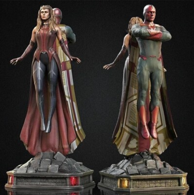 WandaVision Resin Modellbausatz 1:10 Wanda Maximoff Vision Scarlet Witch Diorama