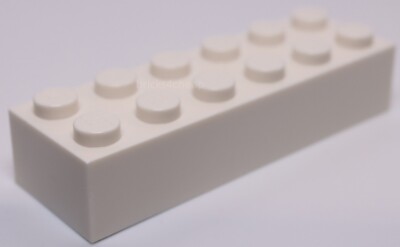 Lego 5x White 2 x 6 Brick