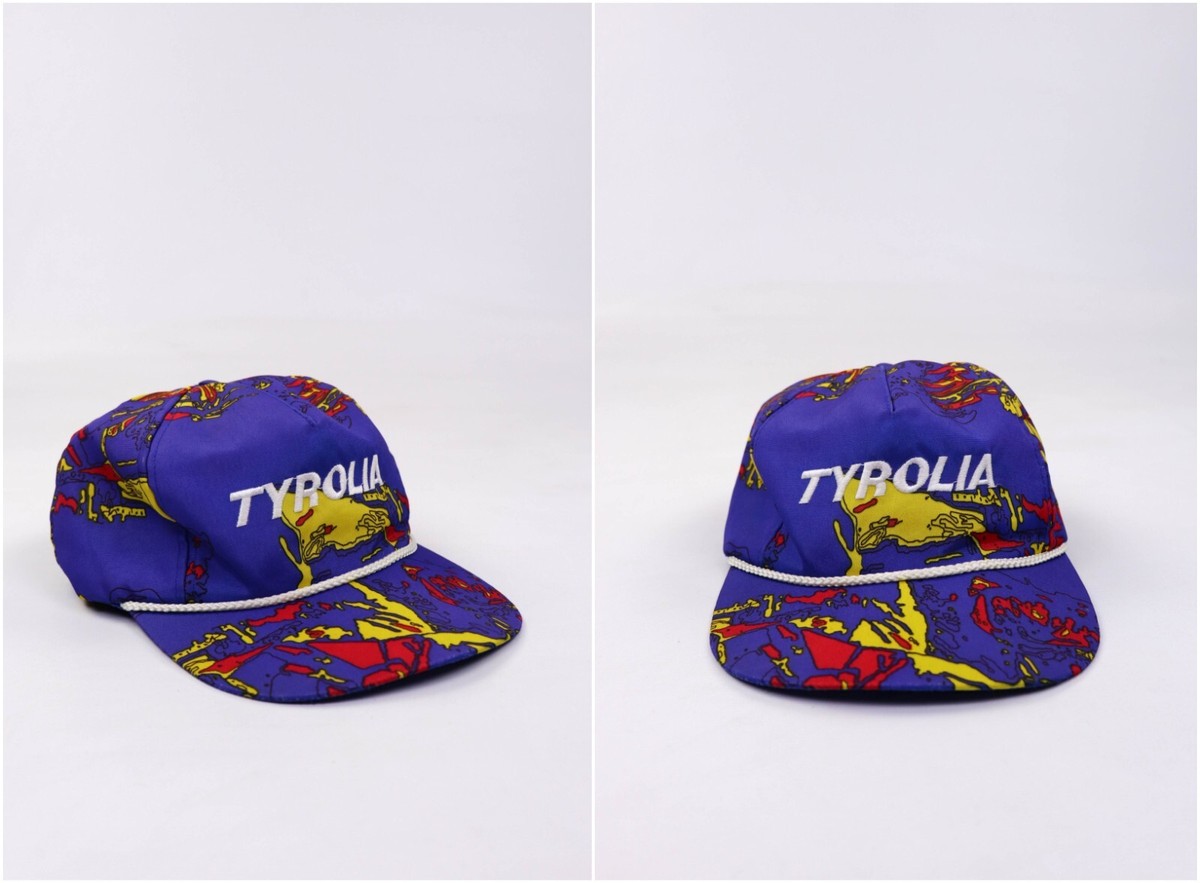 Tyrolia Vintage 90s Acid Multicolor Nylon Snapback Cap | eBay