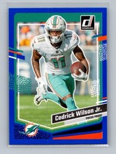 2023 Donruss Cedrick Wilson Jr. Blue Press Proof Miami Dolphins