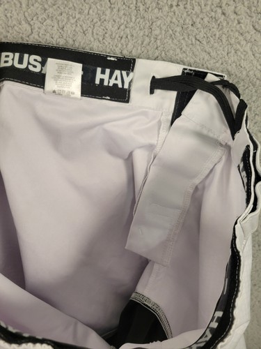 Hayabusa Hex Mid-Thigh Fight Shorts White - Picture 10 of 12
