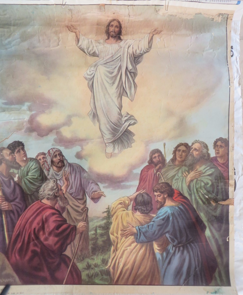 Christianity Wall Poster THE ASCENSION luke 24:50-53ARTIST