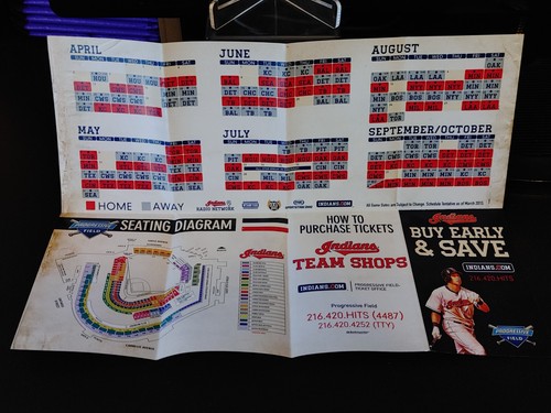 Cleveland Indians 2015 pocket schedule - Corey Kluber - Picture 6 of 6
