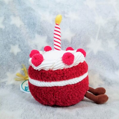 JELLYCAT AMUSEABLES CHERI CAKE Red Velvet Valentine Holiday Toy