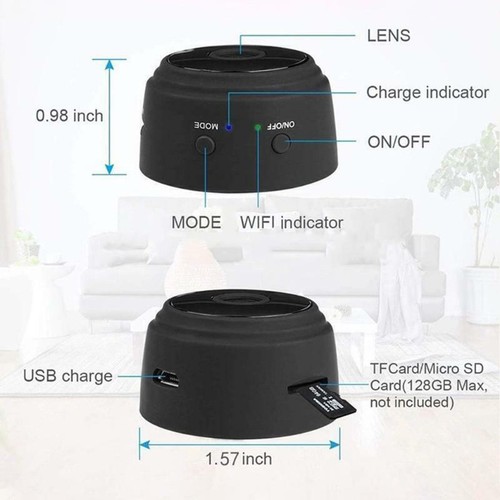 Small WiFi Indoor Home Security Camera 1080P HD for Baby Room/Pet Monitoring USA - Picture 17 of 23
