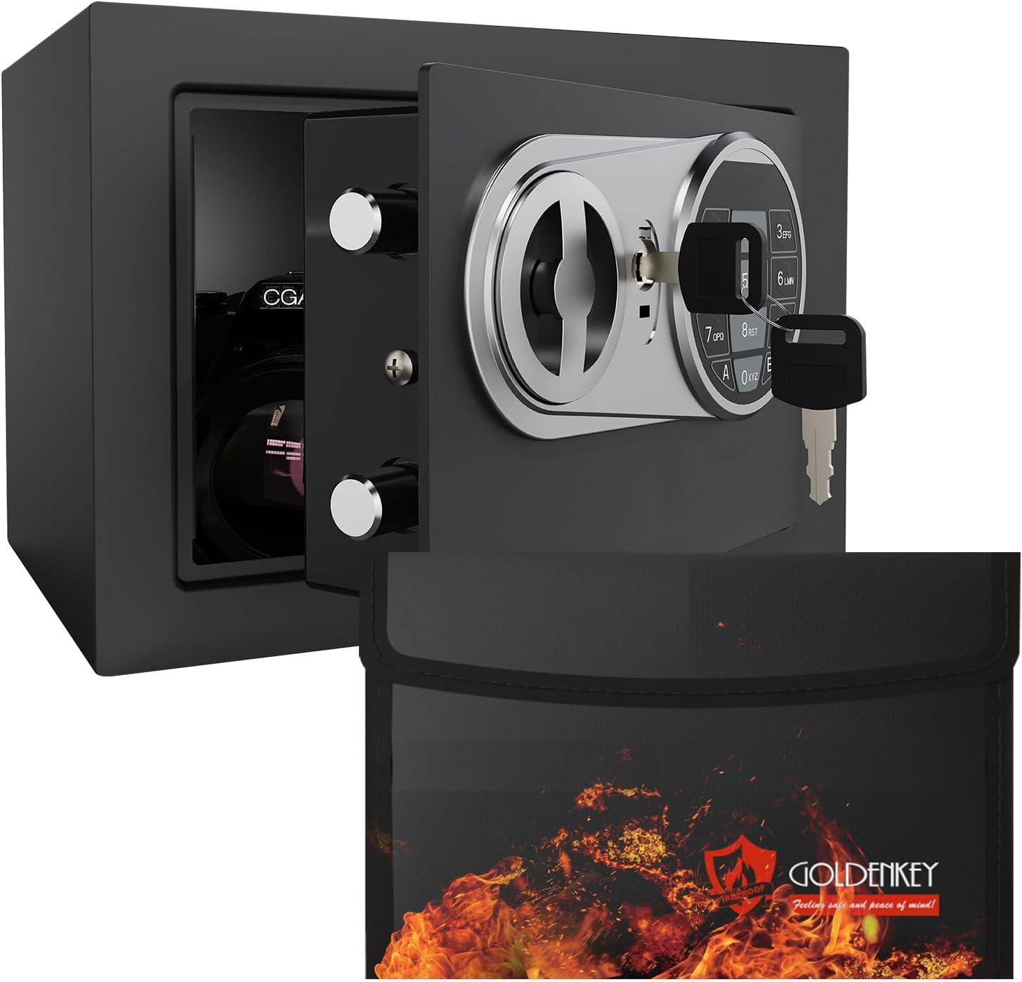 Fireproof Digital Home Safe for Cash Coins and Valuables
