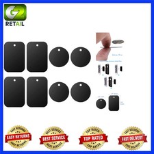 Universal Metal Plate 8 Pack for Magnetic Car Mount - Rectangle Round Options