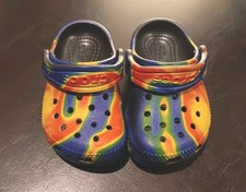 Crocs Toddler Classic Size C5 Tie Dye Clogs Multi-Color Slip On