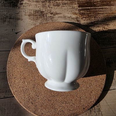  BLOCK Windsor White Royal Bone China Cup 3'' Tall Mint Condition Cup/Mug/Teacup 