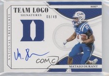 2022 Panini National Treasures Collegiate 8/49 Mataeo Durant #TL-MDU Auto 1pe9