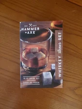 Hammer & Axe Whiskey Stones. keep liquor cool 