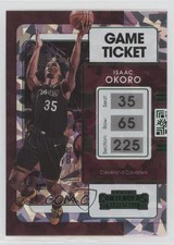 2021-22 Panini Contenders Game Ticket Green Ice Isaac Okoro #96 0fp5
