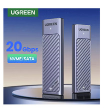 UGREEN M.2 SSD Enclosure NVMe SATA 20Gbps USB 3.2 Gen2 Type-C Adapter
