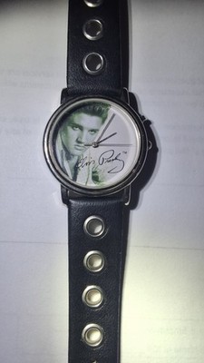 VINTAGE VALDAWN ELVIS PRESLEY WRIST WATCH E.P.E. OFFICIAL RUNS READ