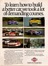 Nissan Vintage Magazine Ad 1980s Race Car IMSA GTP 300ZX Automotive Print