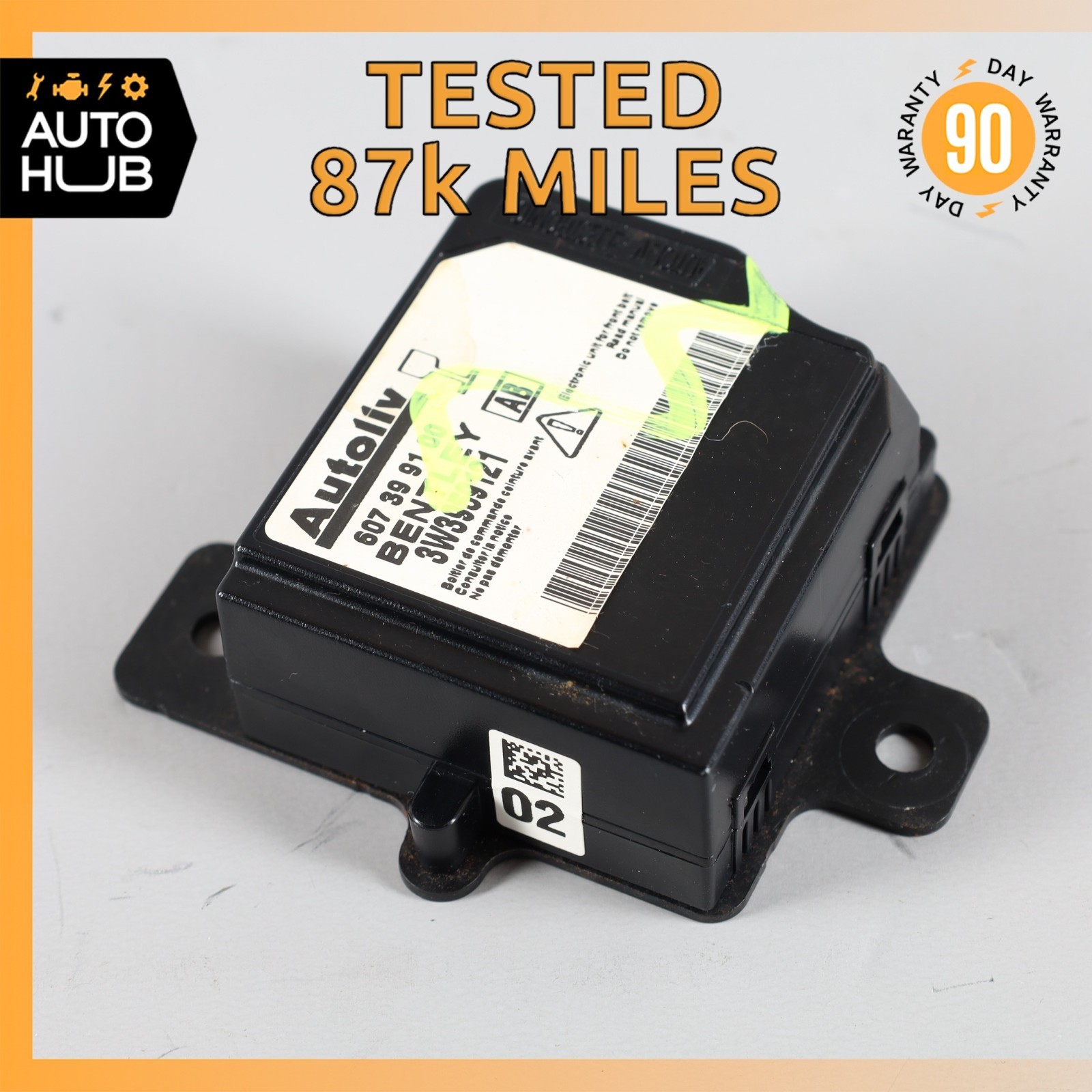 03-10 Bentley Continental GT GTC Safety Bag Sensor SRS Control Module OEM 87k