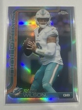 2025 TOPPS CHROME REFRACTOR #189 ZACH WILSON DOLPHINS