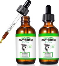 2 Pack Antibiotics for Dogs, Natural Antibiotic for Dog Allergy and Itch Relief,