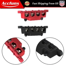 New 5/16" Red and Black Pair 4 Post Busbar Bus Bar Power Distribution 12V  250A