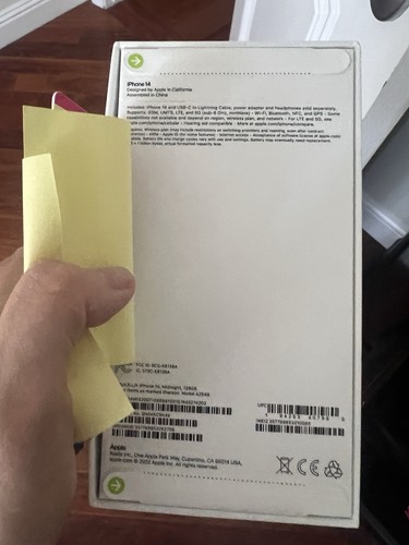 Apple iPhone 14 - 128GB - Midnight (T-Mobile) can unlock by urself - New Sealed - Afbeelding 5 van 7