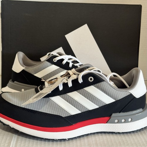 Adidas S2G SL 24 IH8521 Grey Three FTWR White Black Spikeless Golf Shoes Men 10 - Picture 1 of 7