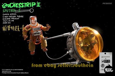 DAMTOYS Coal Factory Black Dog 1/12 Endless Journey 2 Sputnik 1Spacecraft statue