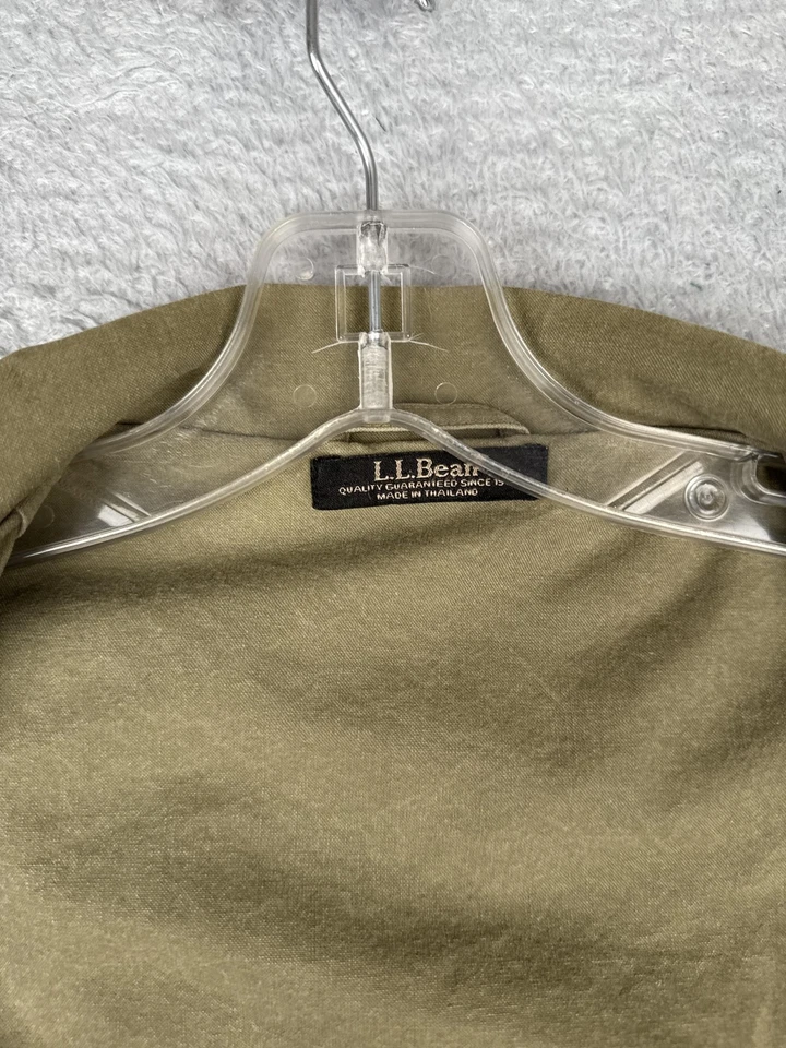 Blazer L.L.Bean Para Hombres 44R Verde Oliva Algodón Dos Botones Abrigo Deportivo No Estructurado Foto 3 de 4
