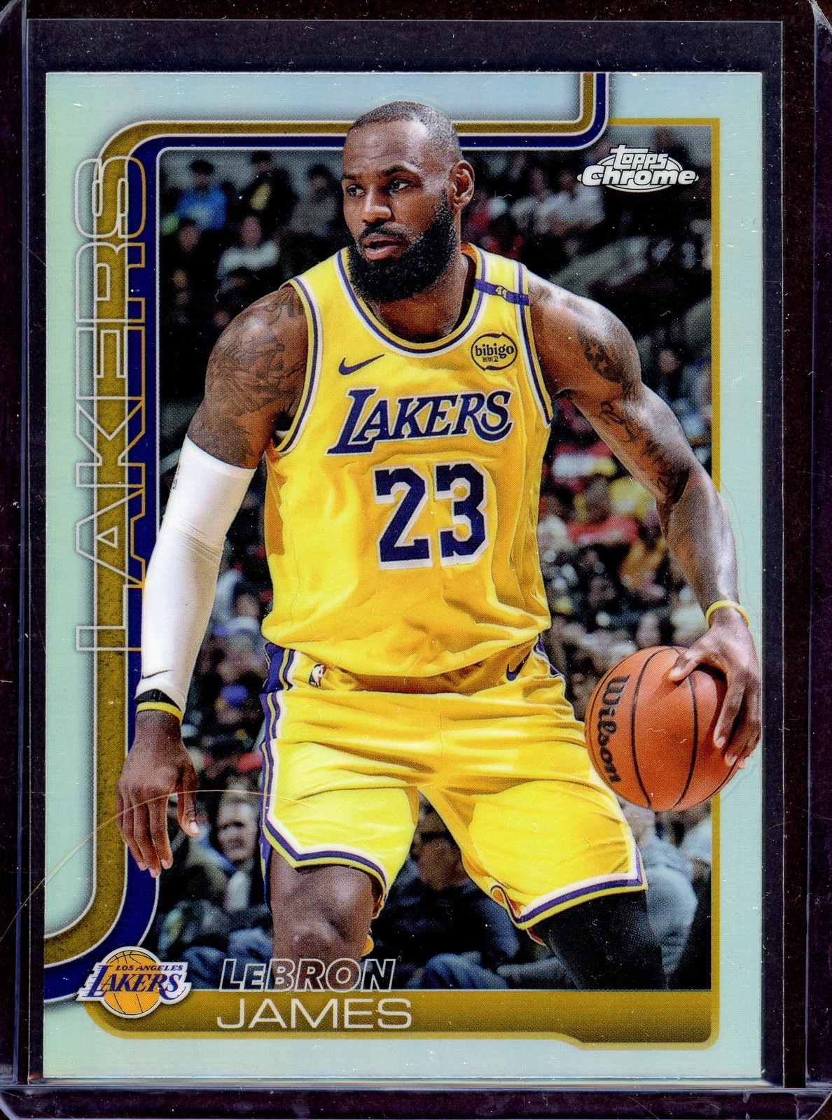 LEBRON JAMES ~ 2025-26 Topps Chrome Basketball Refractor #127
