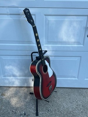 Vintage 1965 Harmony Stella H1141 Grand Concert Redburst Acoustic