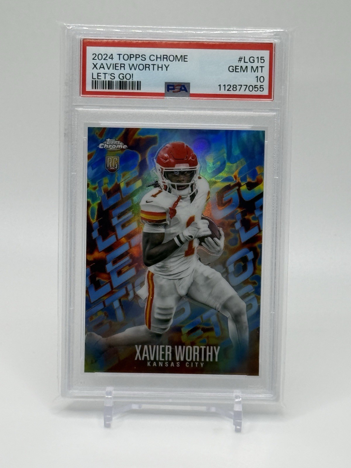 Xavier Worthy Topps Chrome Let's Go! #LG15 Base