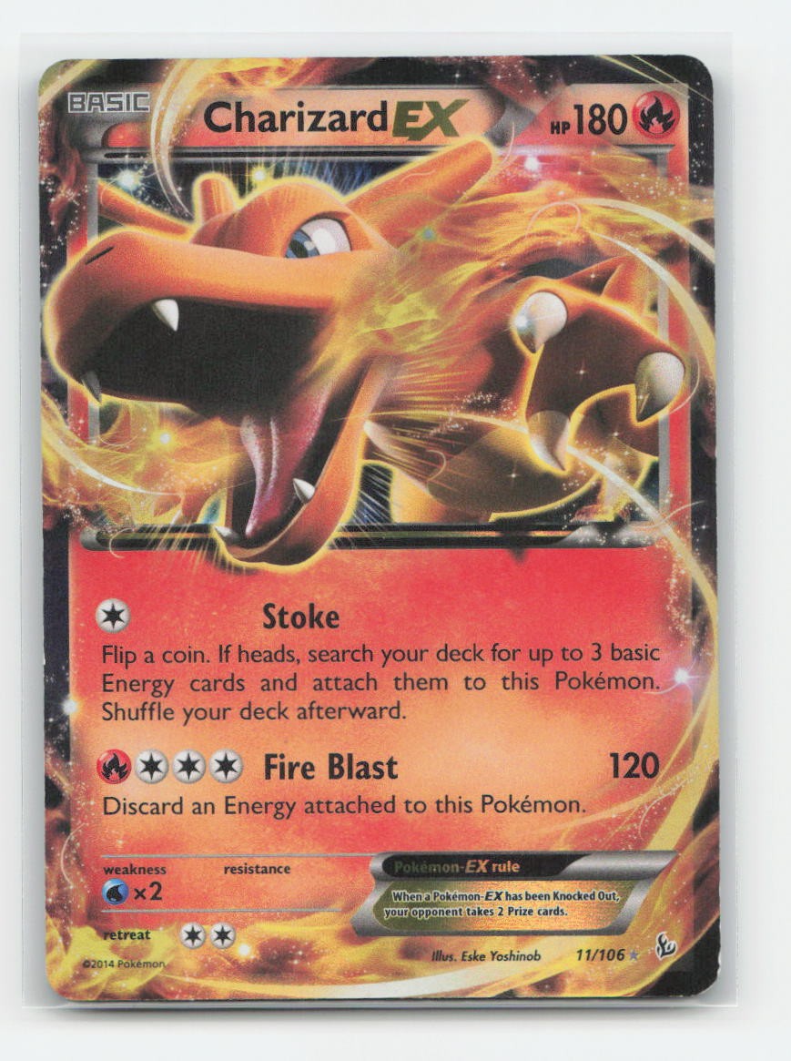 Charizard EX 11/106 - Holo EX Rare FLF - Pokemon MP