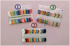 Olympus Sashiko Thread 20 Color Skein Mini Set, Thin, Solid 101, Variegated 102