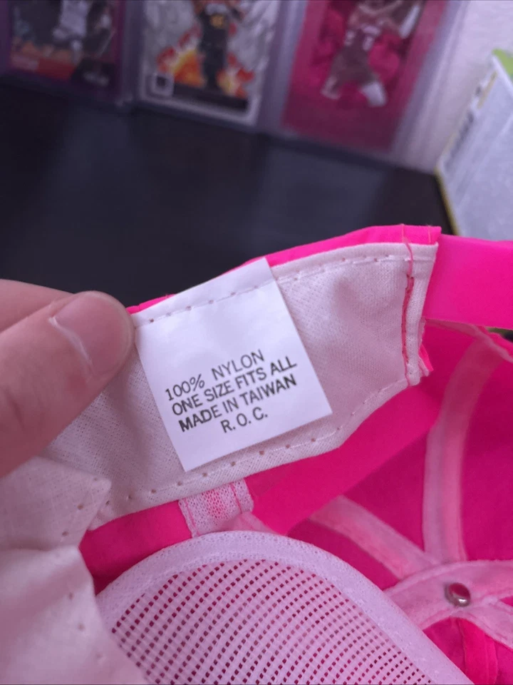 Vintage Original Seattle Mariners Neon Pink Hat Snapback Gatorade Sponsored 1995 - Image 4 of 4