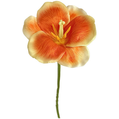 3D Printed Flap Tulip Silk Flower for Wedding Home Decor Photography Props DIY