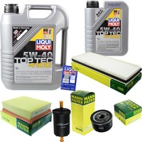 Mann Inspektionspaket 6L Liqui Moly Top Tec 4100 5W-40 FüR Renault Espace IV 2.0