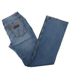 Wrangler Women Boot Cut Jeans Blue Denim Medium Wash Size 11x34 Cowgirl Western