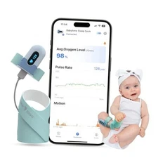  Baby Sleep Sock Monitor, Tracking Heart Rate and Movement for Infant, 