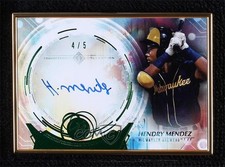 2022 Bowman Transcendent Collection Emerald 4/5 Hendry Mendez #TCAV-HM Auto 3d2