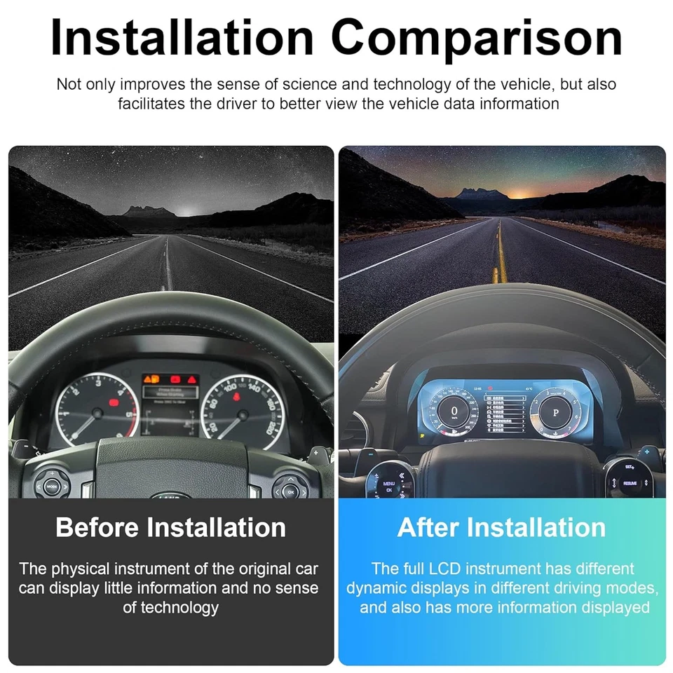 Cuadro de instrumentos LCD velocímetro tablero de instrumentos para Land Rover Discovery4 2010-2016 Foto 2 de 4