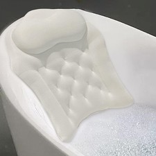 Relaxing Bath Pillow Bathtub Pillow Portable Neck Support Comfortable Strong