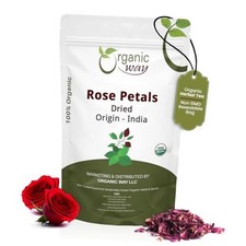 Rose Petals Dried Rosa Centifolia - Pure, Edible  2 Ounce Pack of 1 