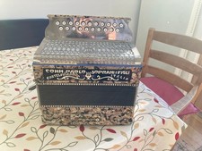 1930s Paolo Soprani B/C Button Accordion / Melodeon Fully Restored