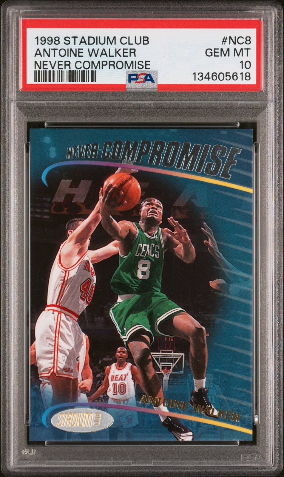 1998 STADIUM CLUB NEVER COMPROMISE #NC8 ANTOINE WALKER PSA 10