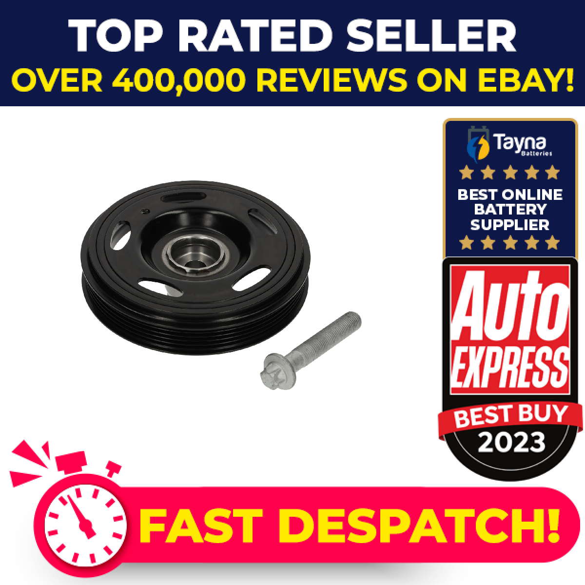 Crankshaft Pulley fits OPEL MOKKA 76 1.4 2012 on Belt 0614181 0614181S1 0614362