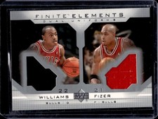 2003-04 UD Finite Jay Williams Marcus Fizer Elements Uniforms Jersey #FS5