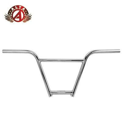 ALTA Chromoly 750 Freestyle High-Rise BMX Handlebar 11.5  Rise Chrome 22.2mm.
